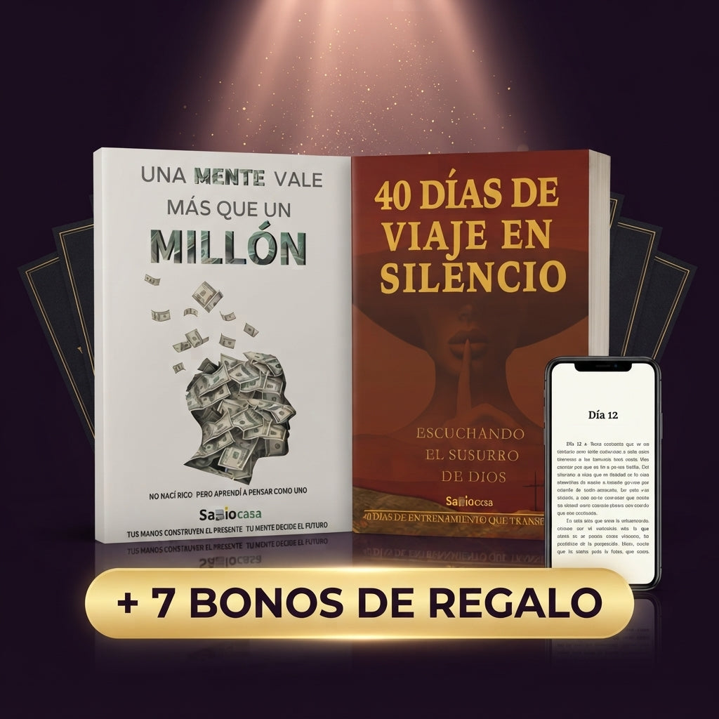 Combo 40 días de transformación (40 Días de viaje en silencio + Una mente vale más que 1 millon)